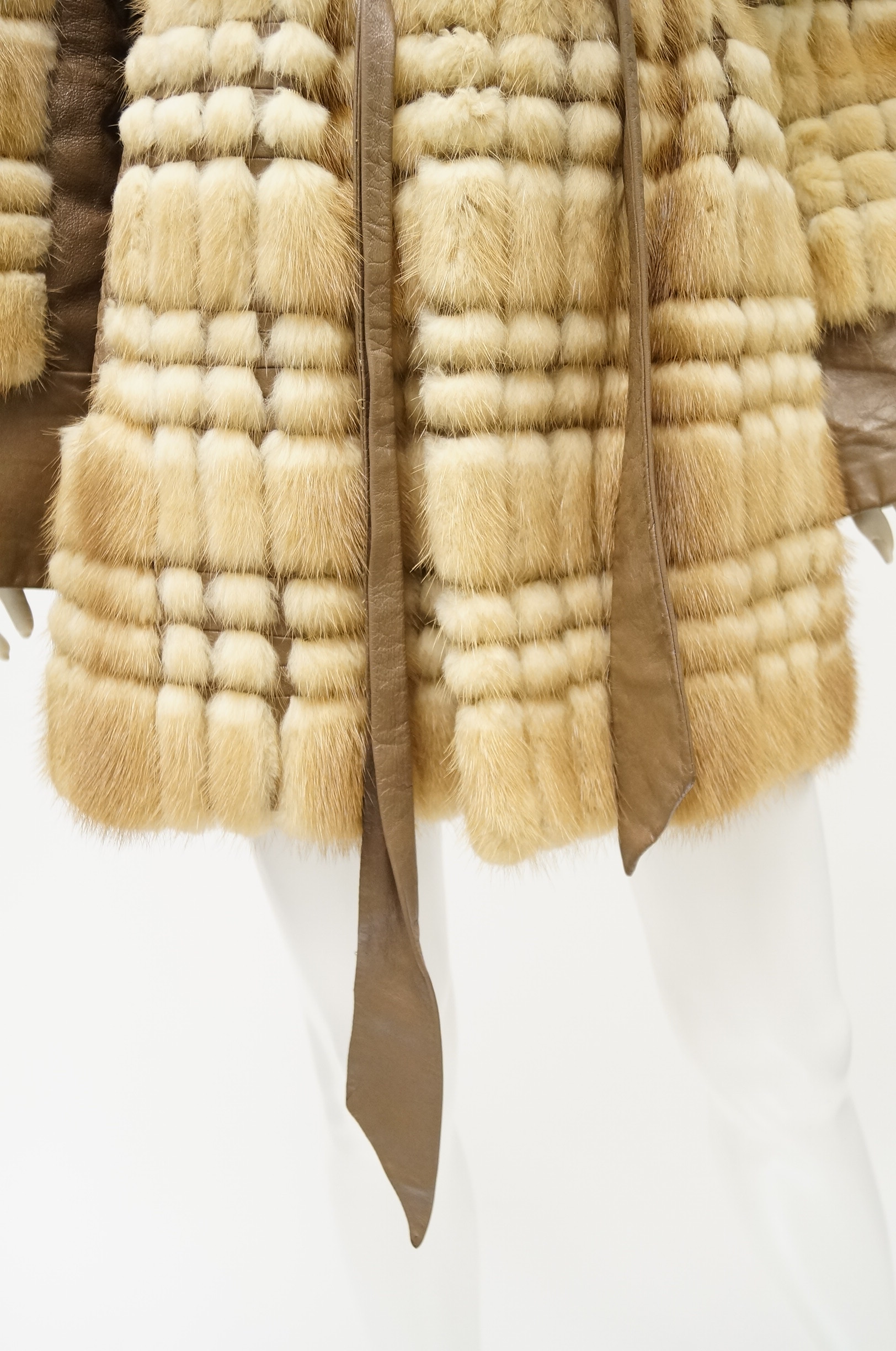 Vintage Mink and Leather Coat