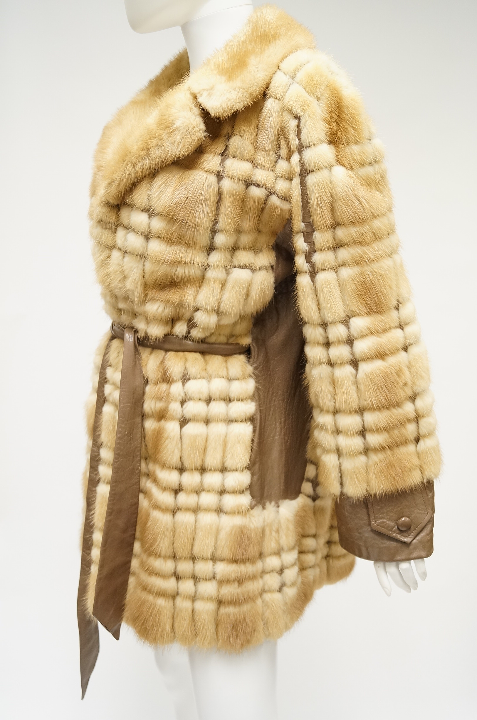 Vintage Mink and Leather Coat