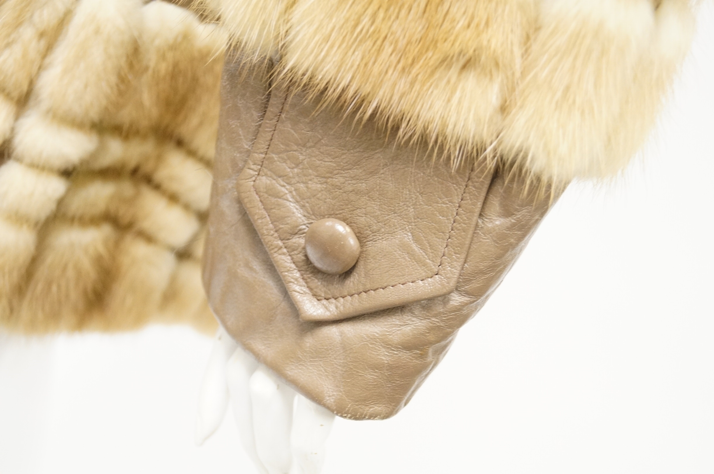 Vintage Mink and Leather Coat