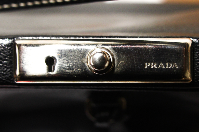 Black Prada Leather Handbag