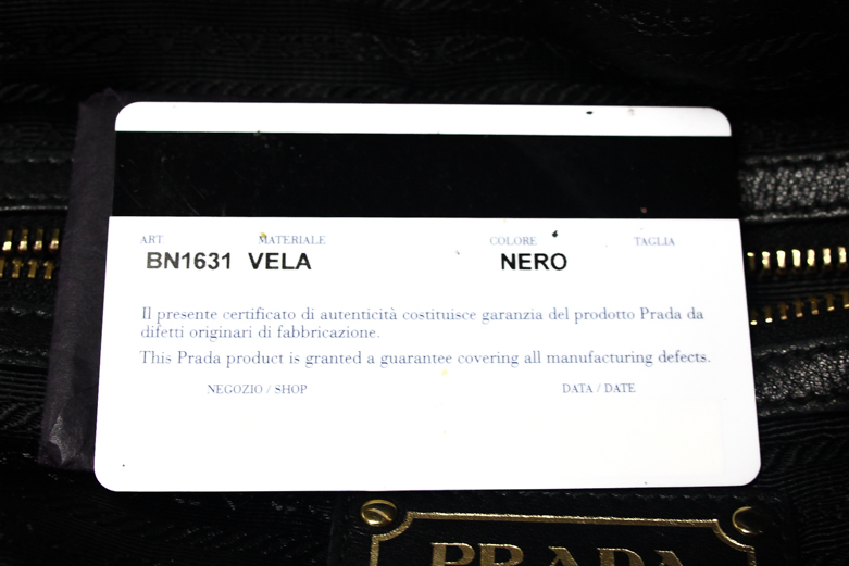 Black Leather Prada Hobo Style Bag