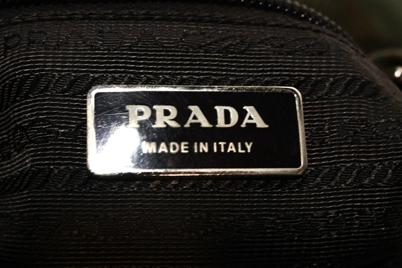 Green Prada Canvas Crossbody Messenger Bag