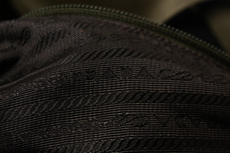 Green Prada Canvas Crossbody Messenger Bag