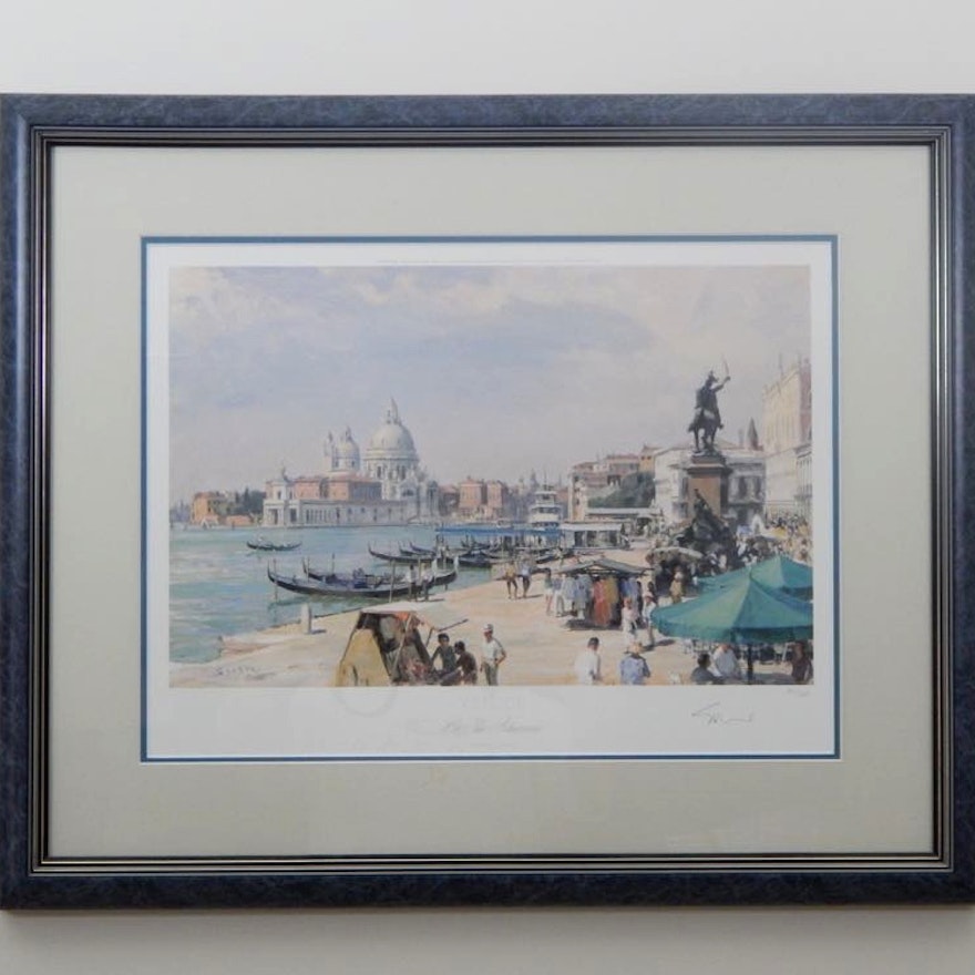 John Stobart "Venice" Limited Edition Signed Lithograph