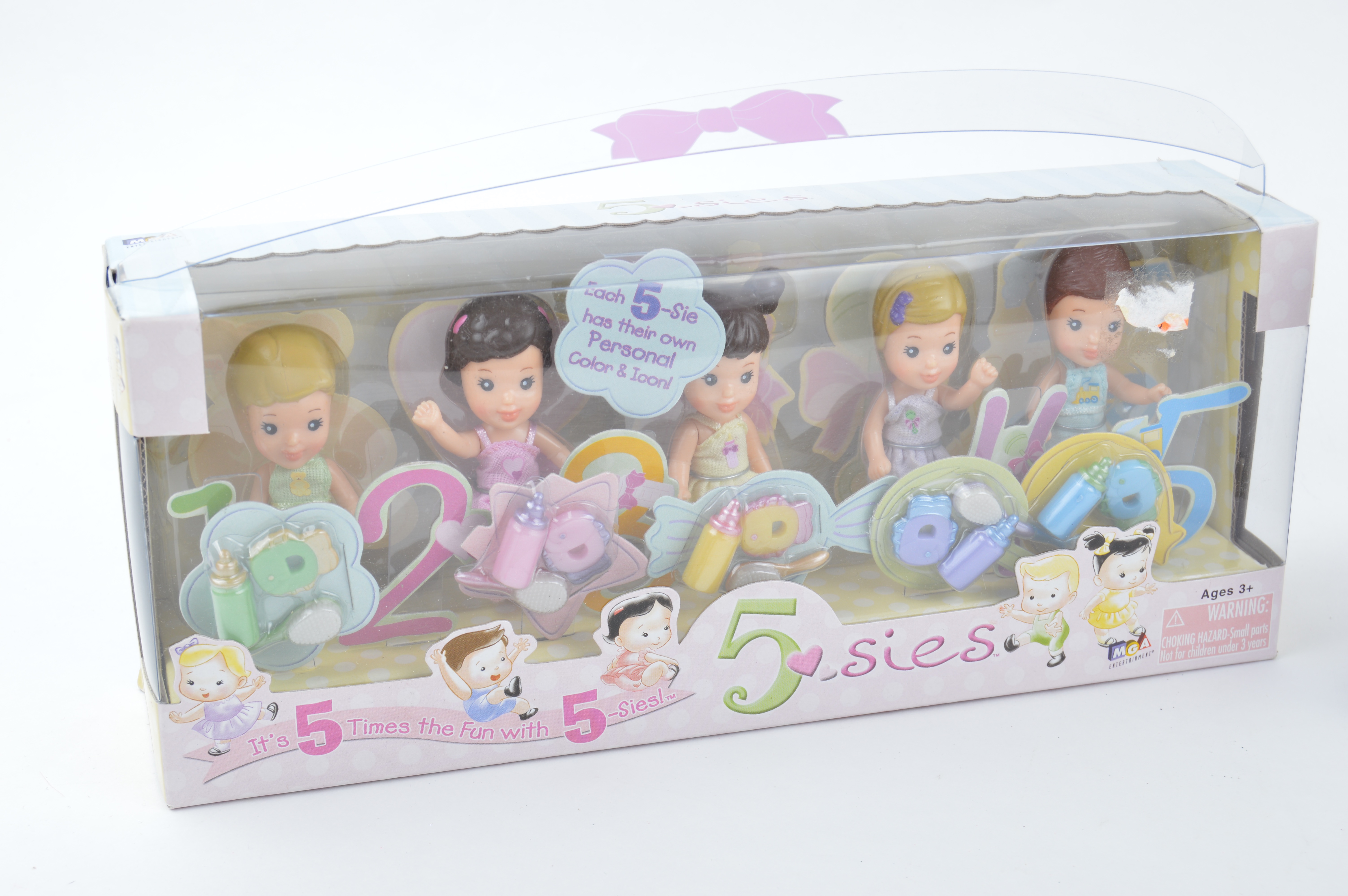 Three 1990s 5-Sies and Tyco Quints Playsets in Packaging