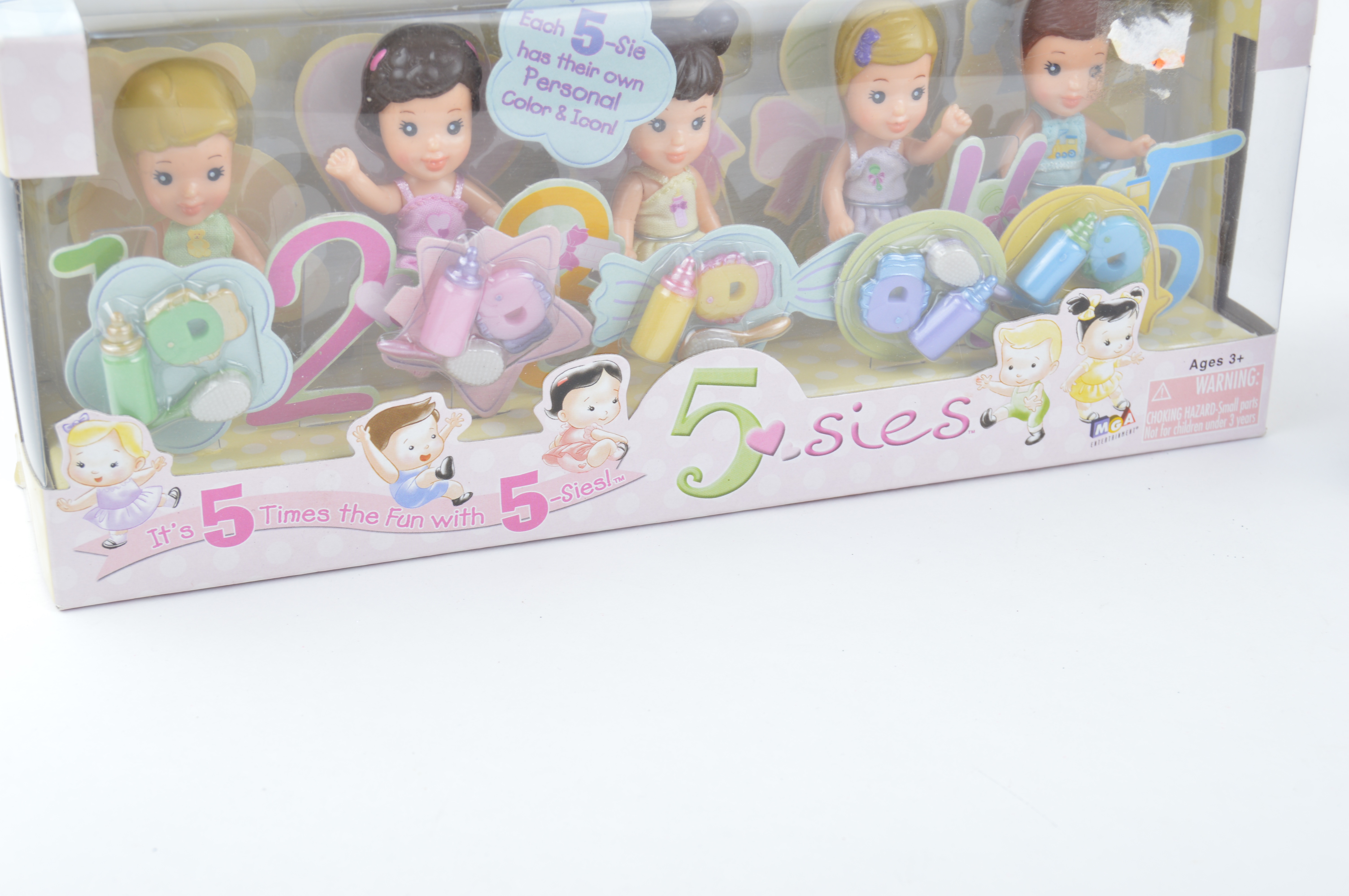 Three 1990s 5-Sies and Tyco Quints Playsets in Packaging