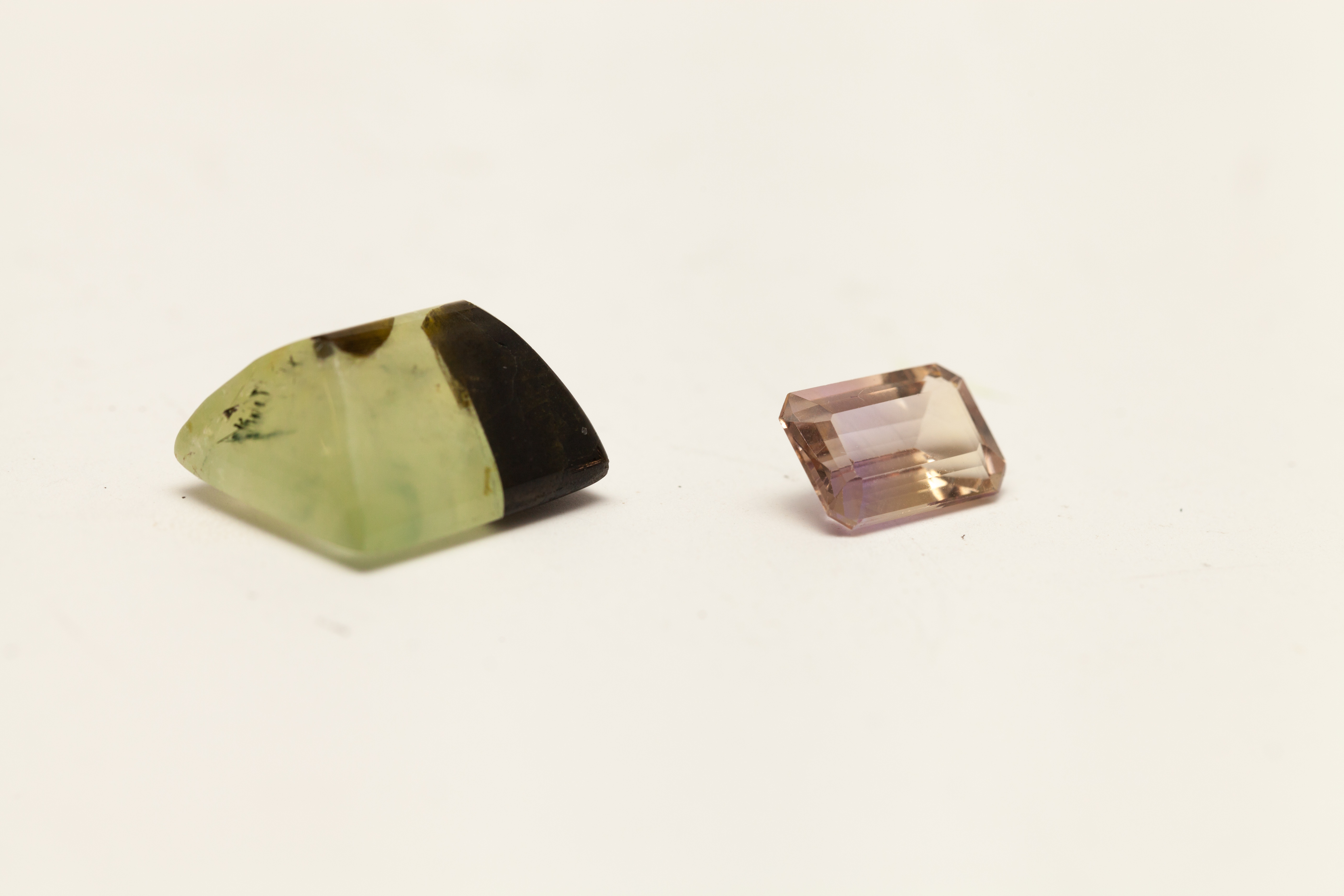 Ametrine Stone and Prenite Stone
