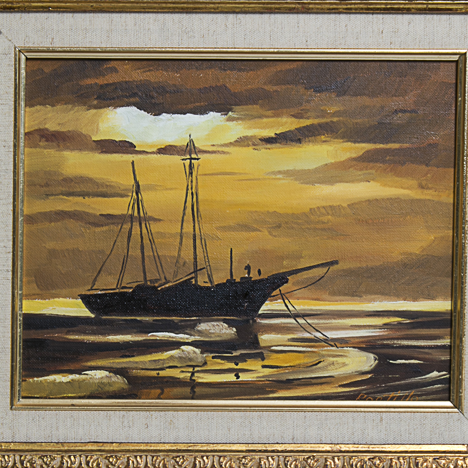 Pontillo Signed Oil Painting