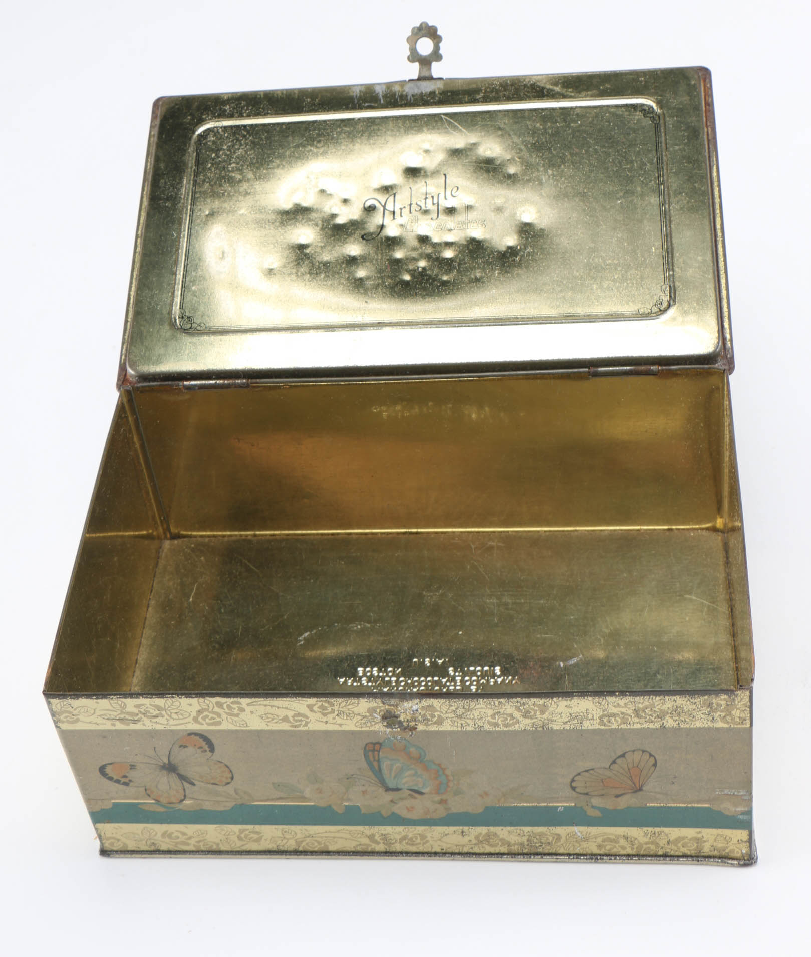 Vintage Cigar Box and Tin Chocolate Box