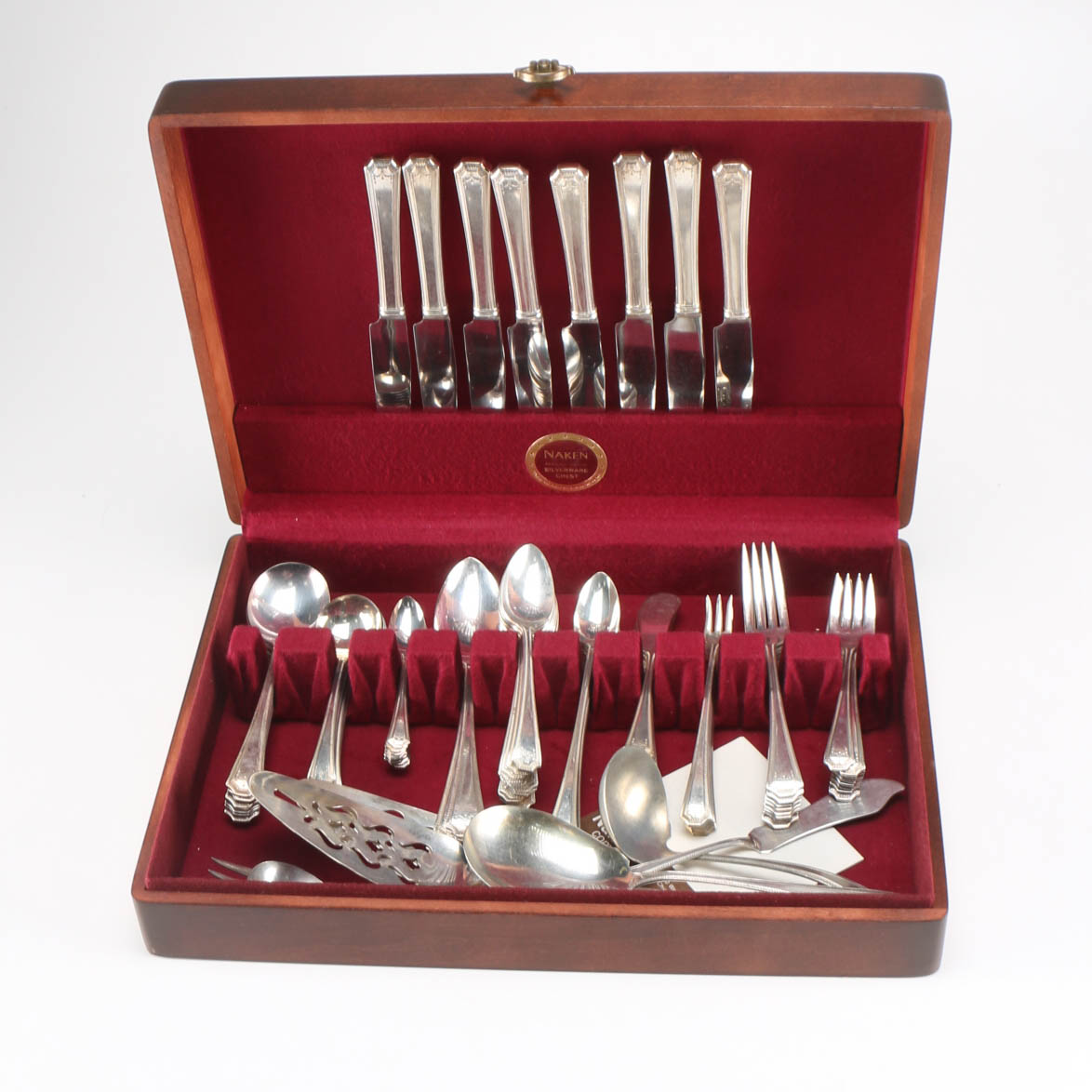 National Silver Company "Adam" Silver Plate Utensils with Box