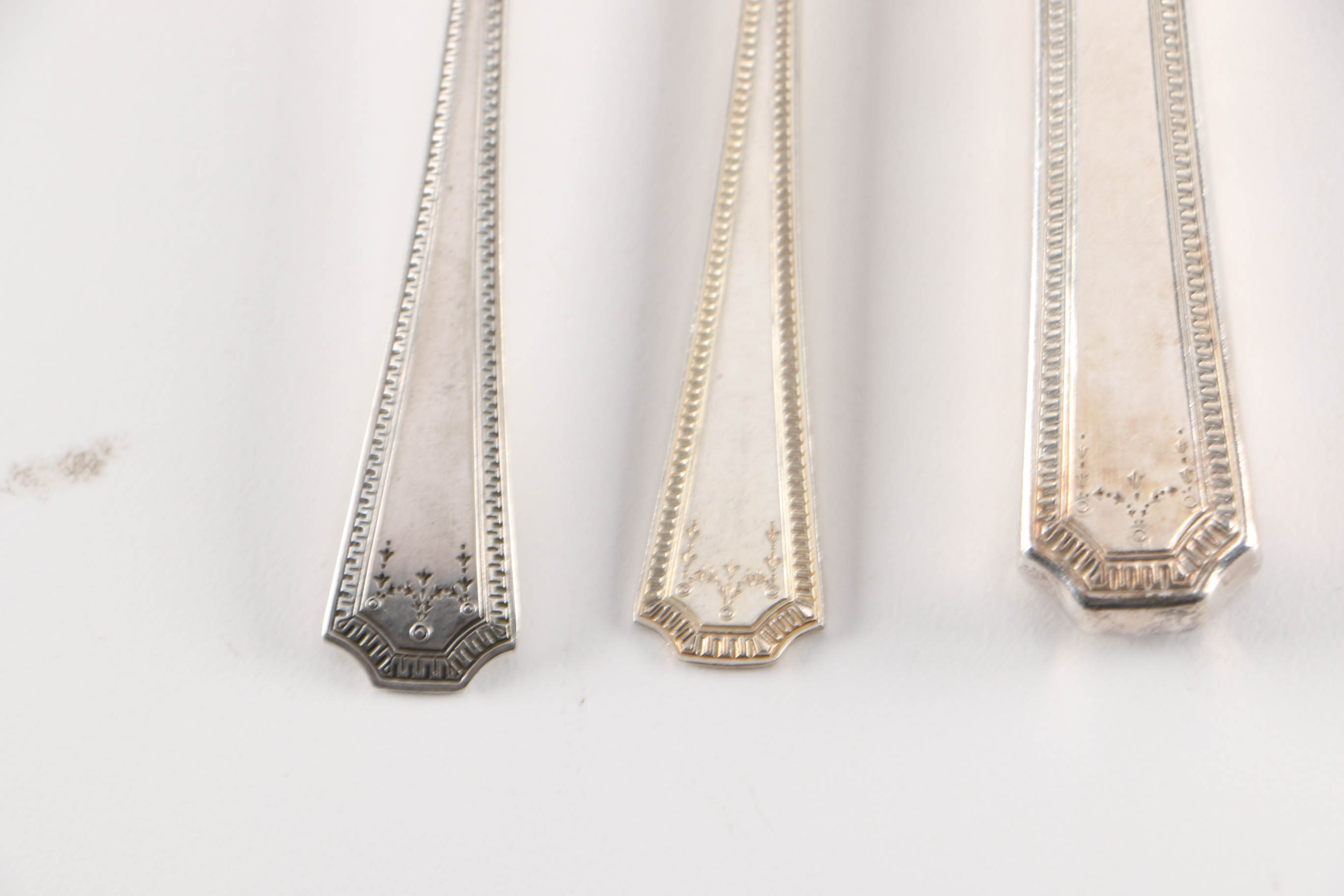 National Silver Company "Adam" Silver Plate Utensils with Box