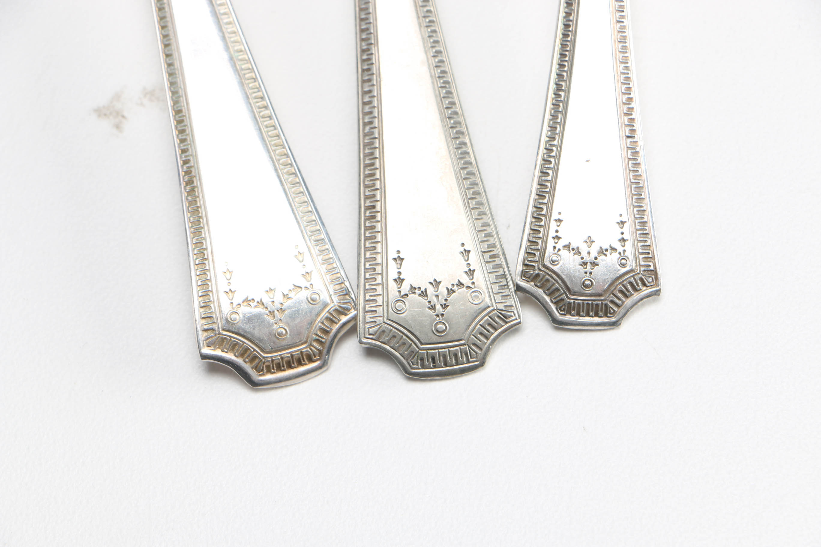 National Silver Company "Adam" Silver Plate Utensils with Box