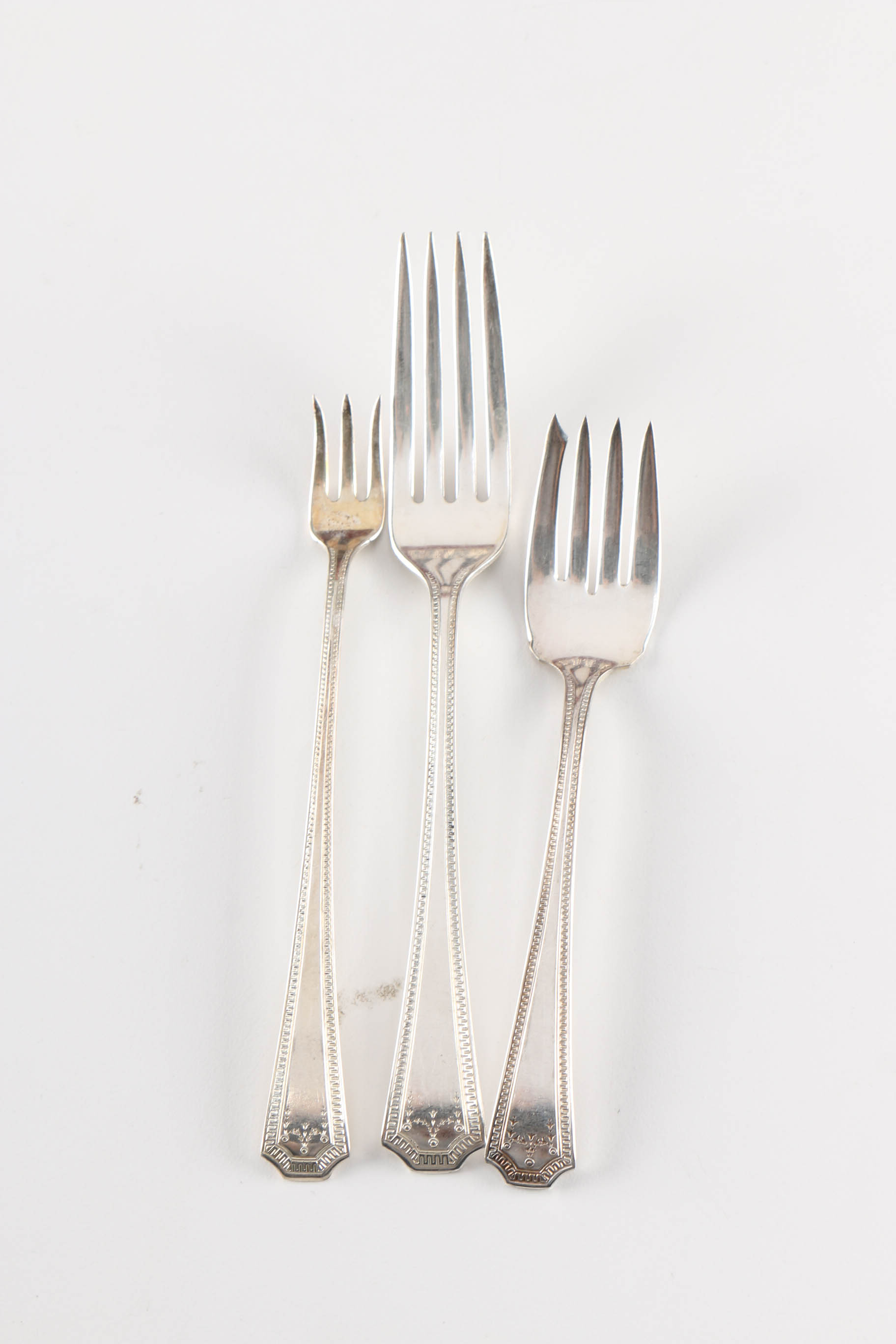 National Silver Company "Adam" Silver Plate Utensils with Box