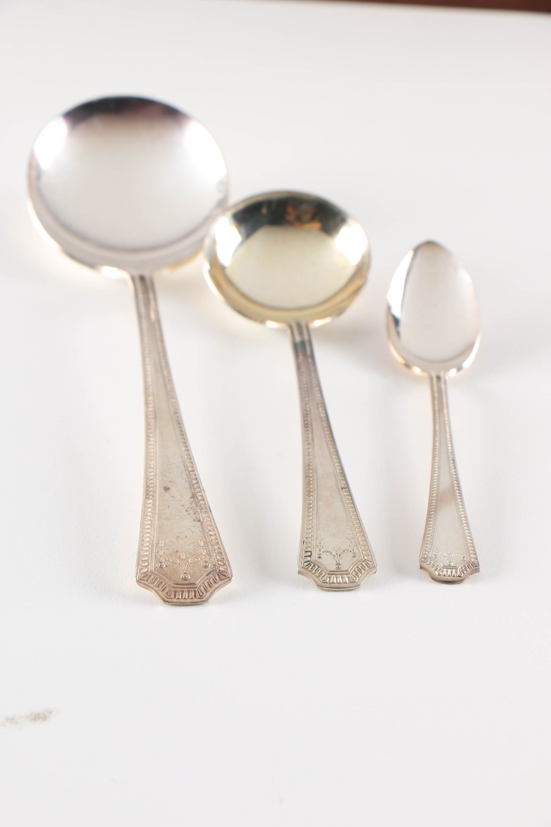 National Silver Company "Adam" Silver Plate Utensils with Box