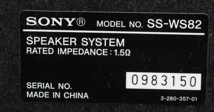 Sony DAV-HDX275 S-Master DVD Home Theater System and Speakers