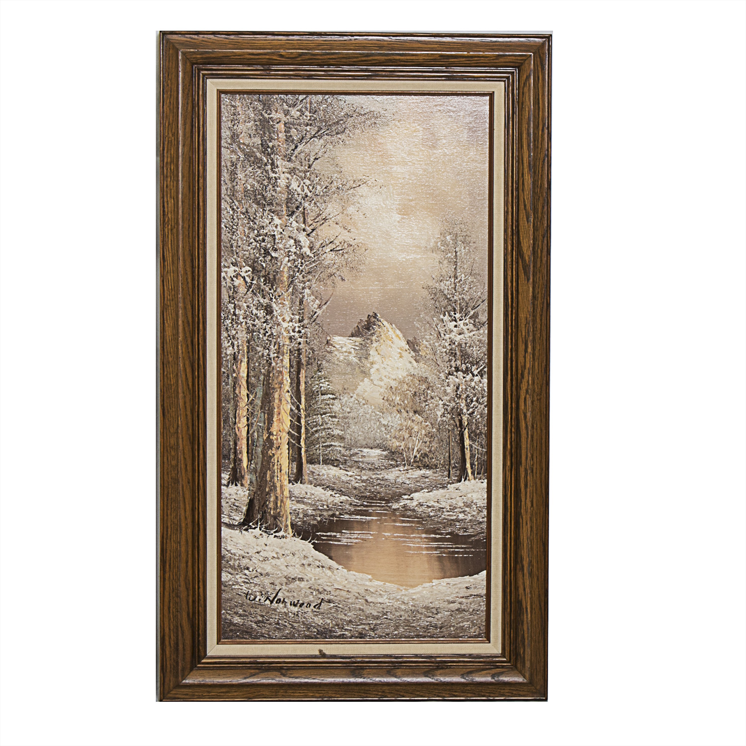 W. Norwood Signed Oil Painting on Canvas