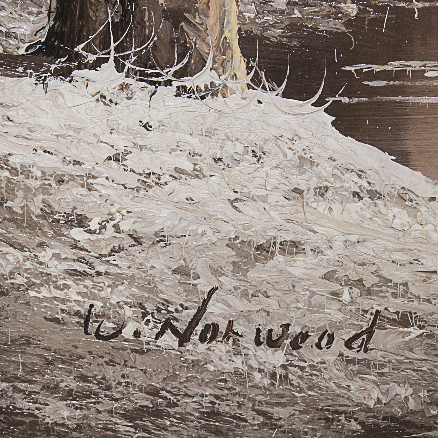 W. Norwood Signed Oil Painting on Canvas