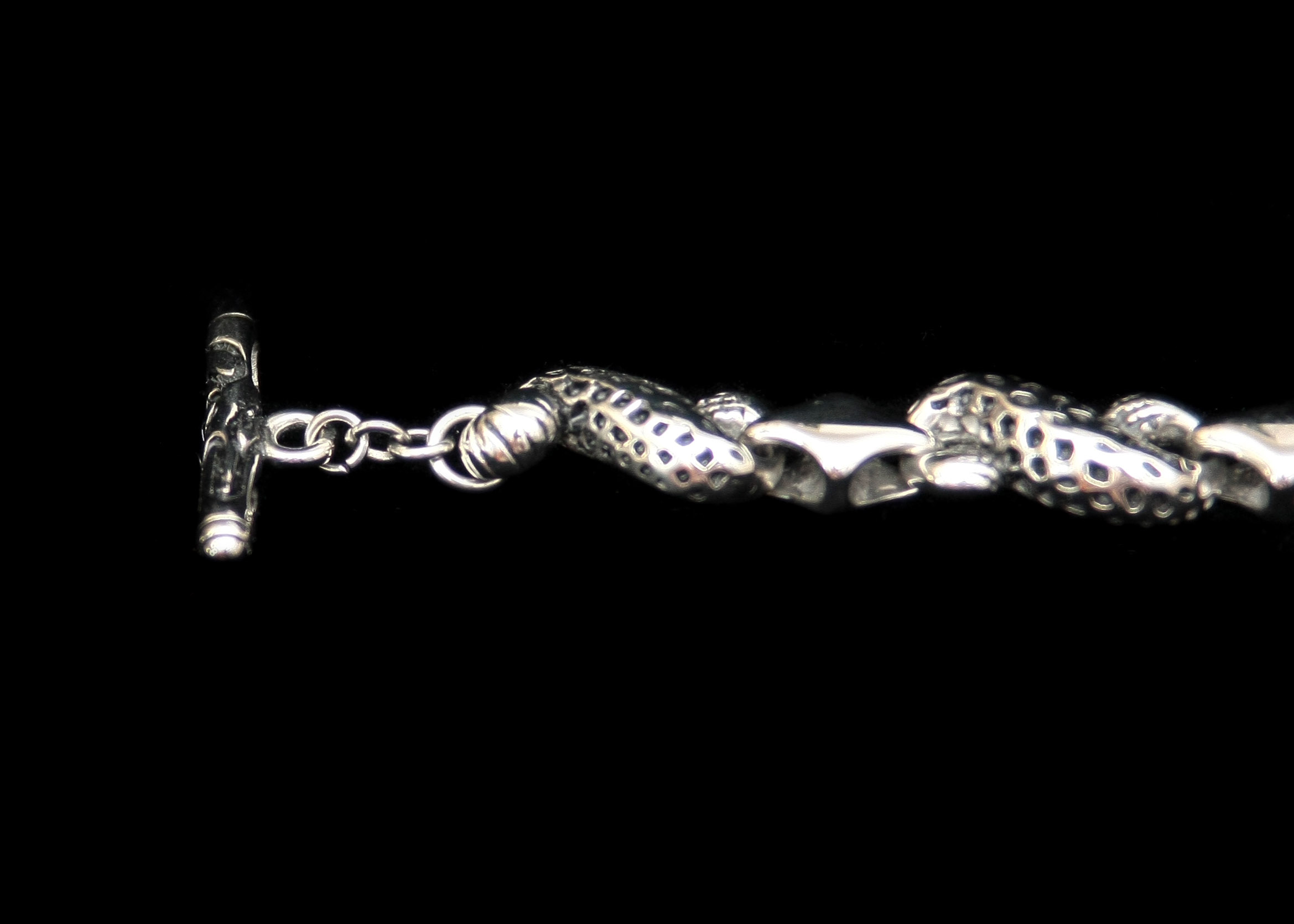 Stainless Steel Necklace and Silver Tone Bracelet
