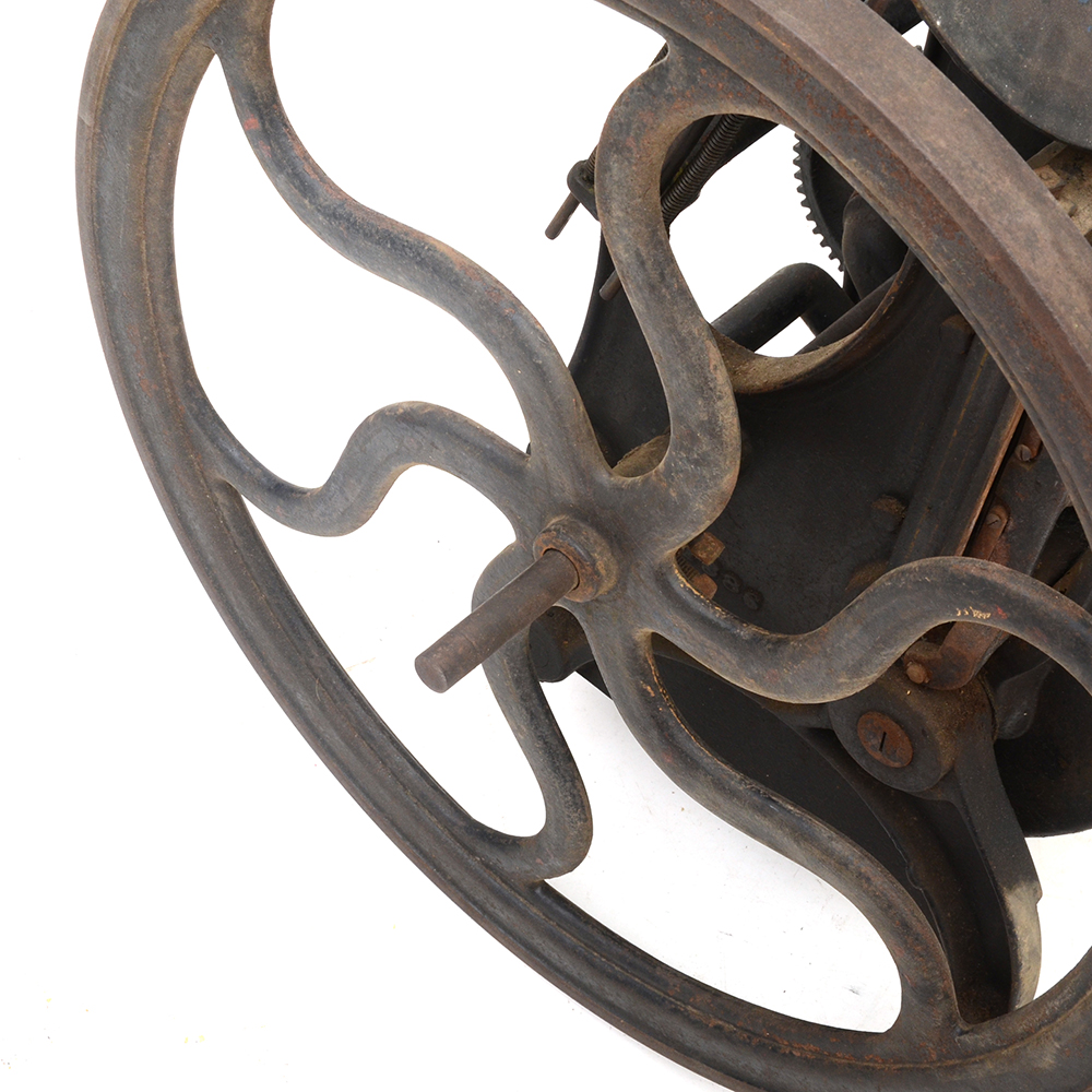 Late 1800s Golding "Pearl" Printing Press and Large Assortment of Metal Type