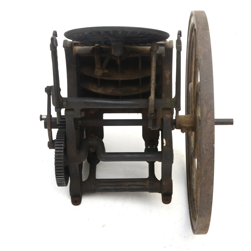 Late 1800s Golding "Pearl" Printing Press and Large Assortment of Metal Type