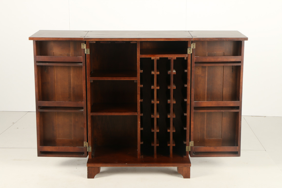 Cherry Shaker Style  Bar Cabinet