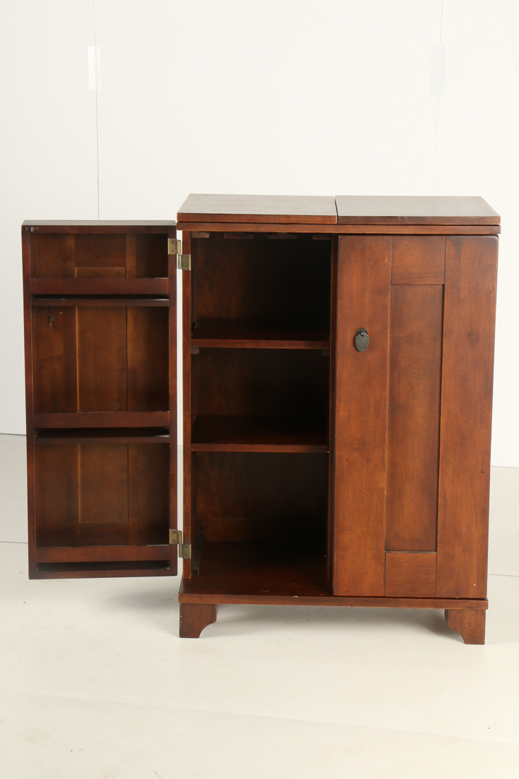 Cherry Shaker Style  Bar Cabinet
