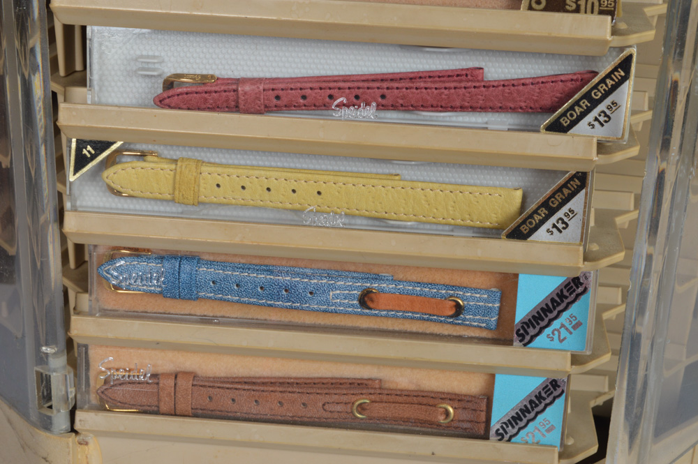 Vintage Speidel Rotating Display Towers and Watch Bands