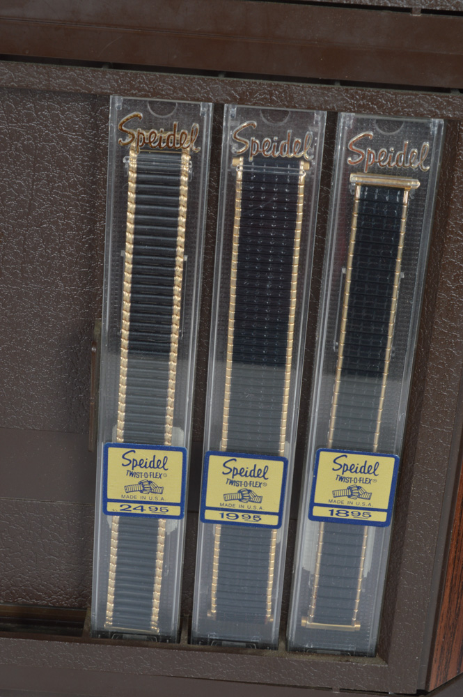 Vintage Speidel Rotating Display Towers and Watch Bands