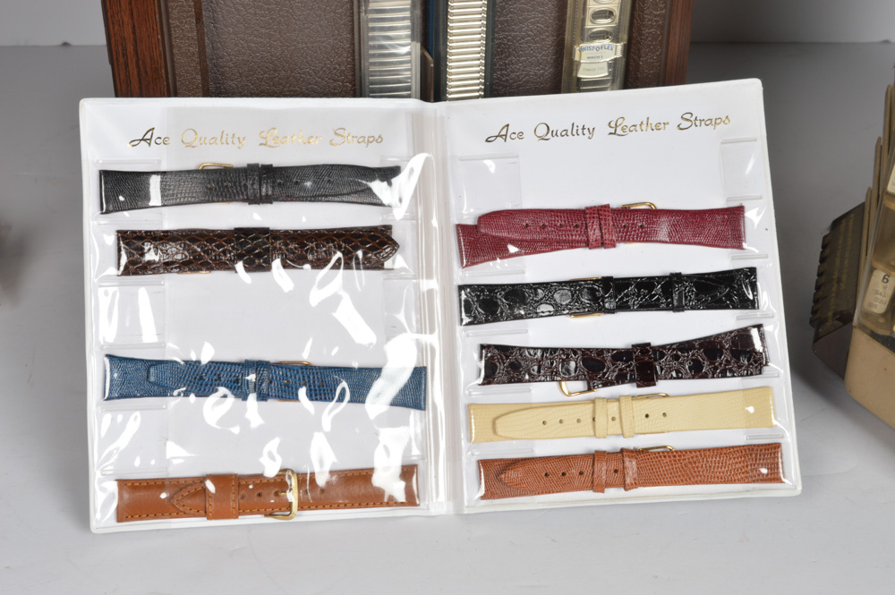 Vintage Speidel Rotating Display Towers and Watch Bands