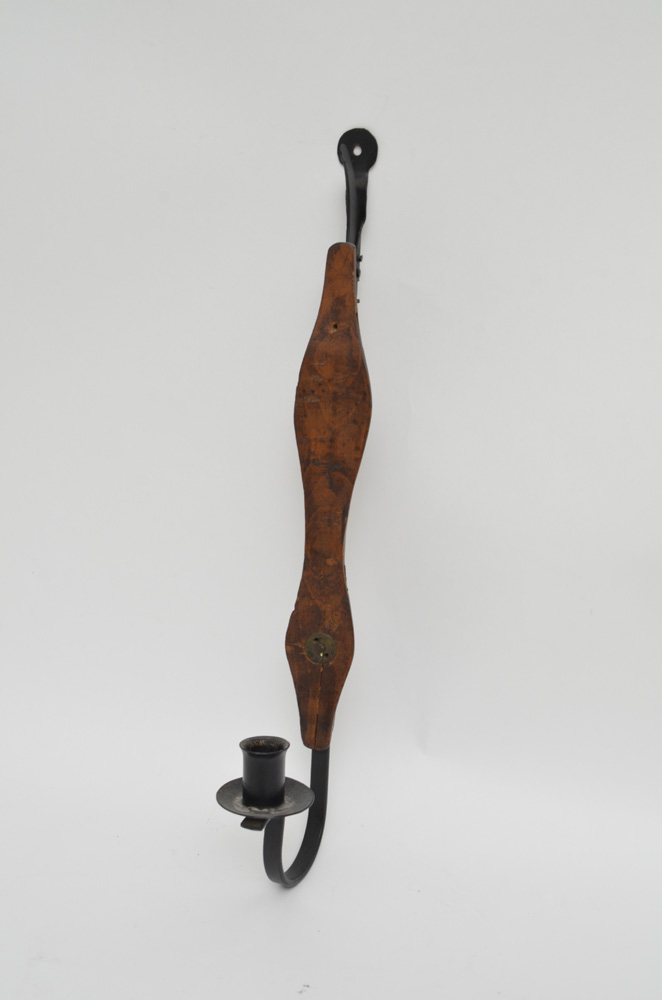 Vintage Iron and Wood Sconces