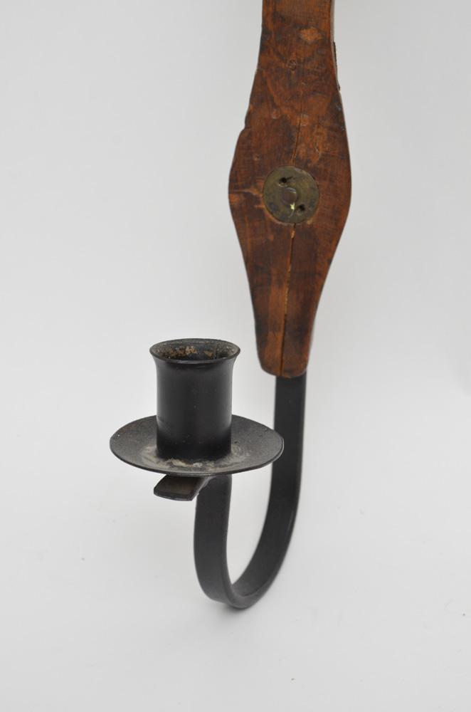 Vintage Iron and Wood Sconces