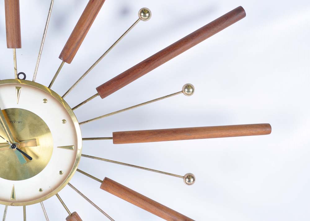 Welby Mid Century Atomic Starburst Wall Clock