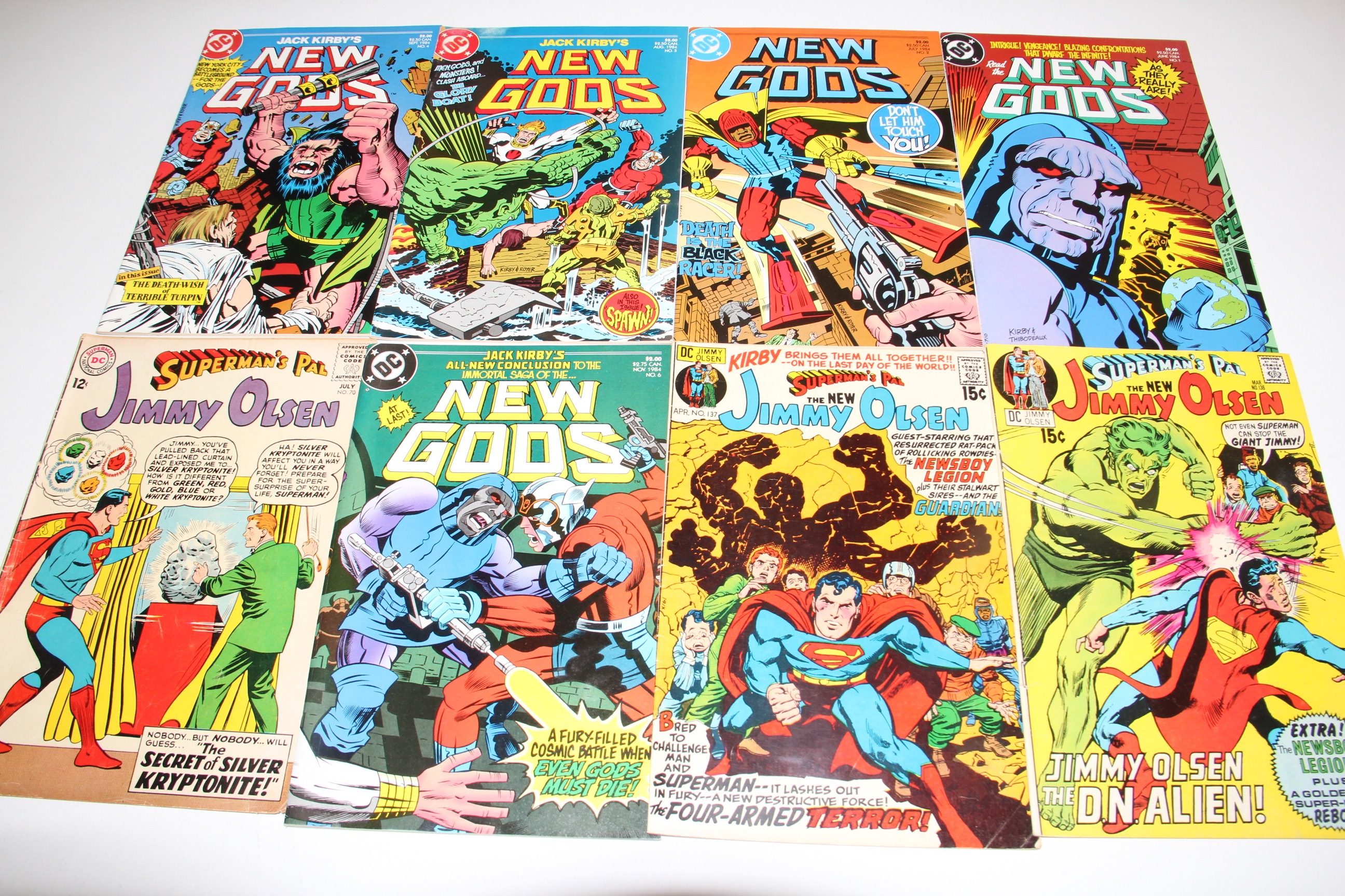 Collection of "Superman's Pal The New Jimmy Olsen" and 1984 mini-series "New Gods" Comics