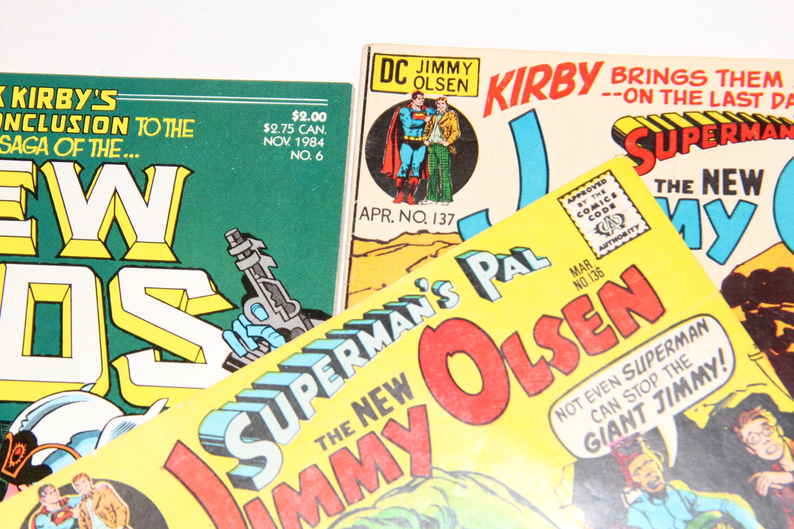 Collection of "Superman's Pal The New Jimmy Olsen" and 1984 mini-series "New Gods" Comics