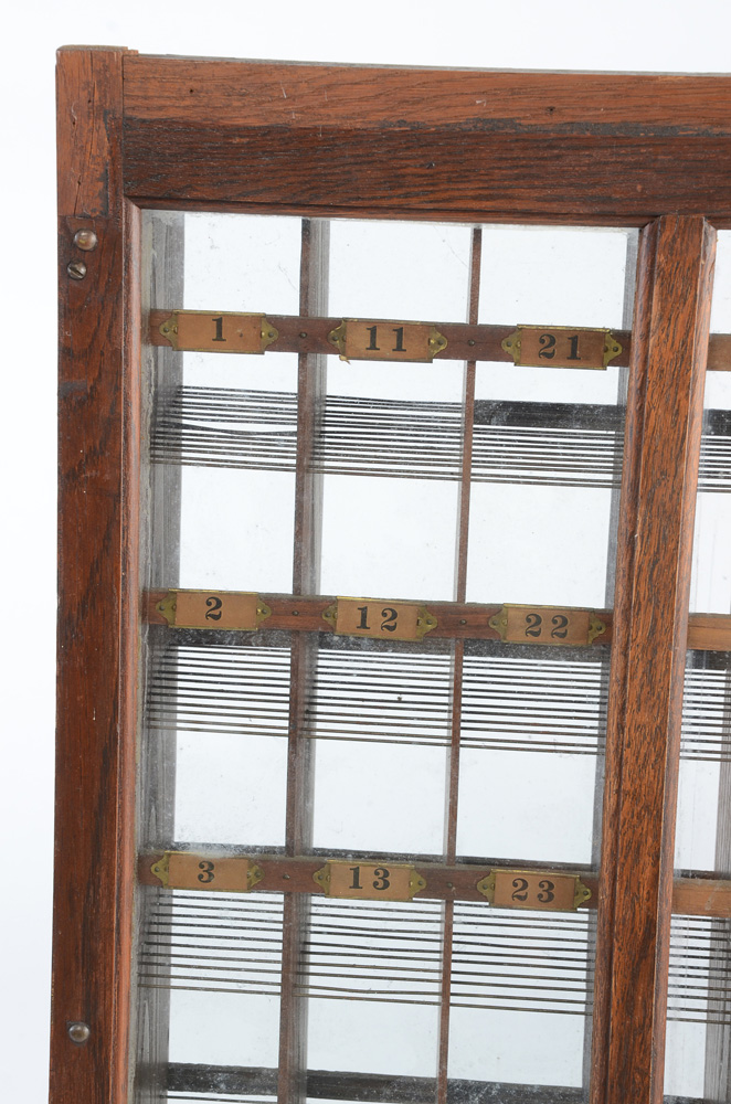 Antique Oak Postal Sorting Cabinet