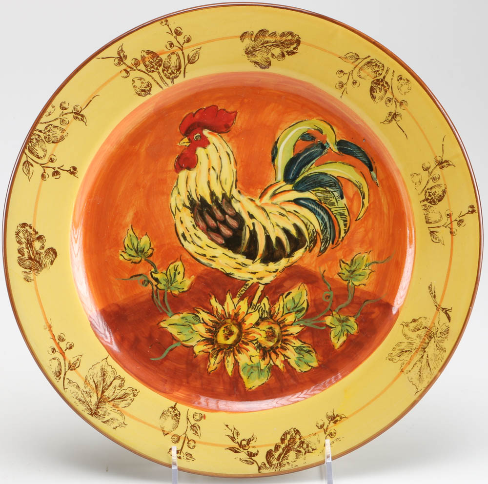 Gallo "Orange Rooster" Dinnerware Set
