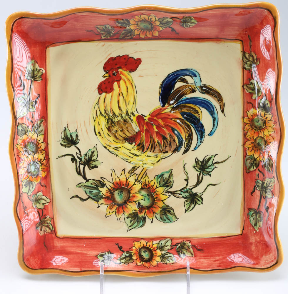 Gallo "Orange Rooster" Dinnerware Set