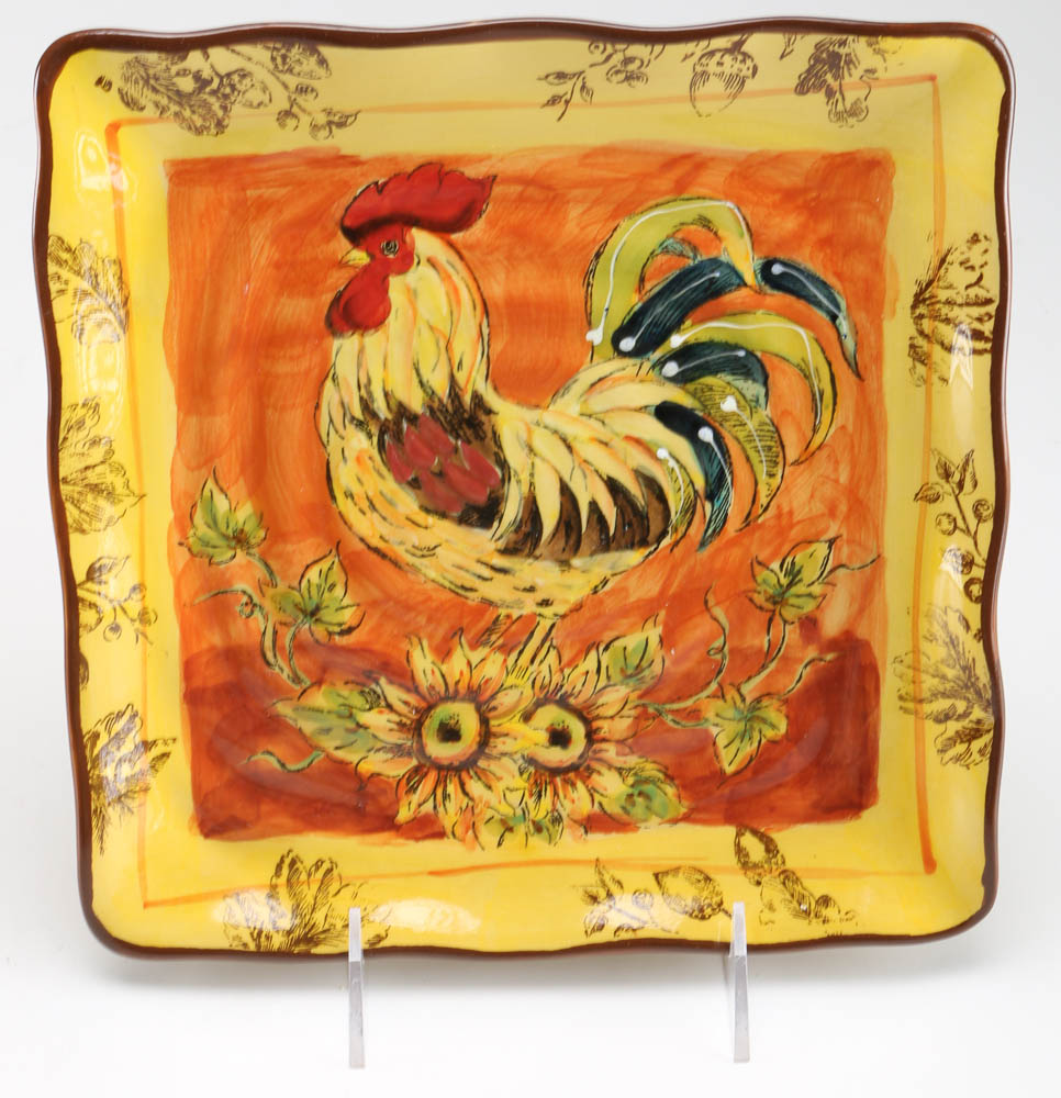 Gallo "Orange Rooster" Dinnerware Set