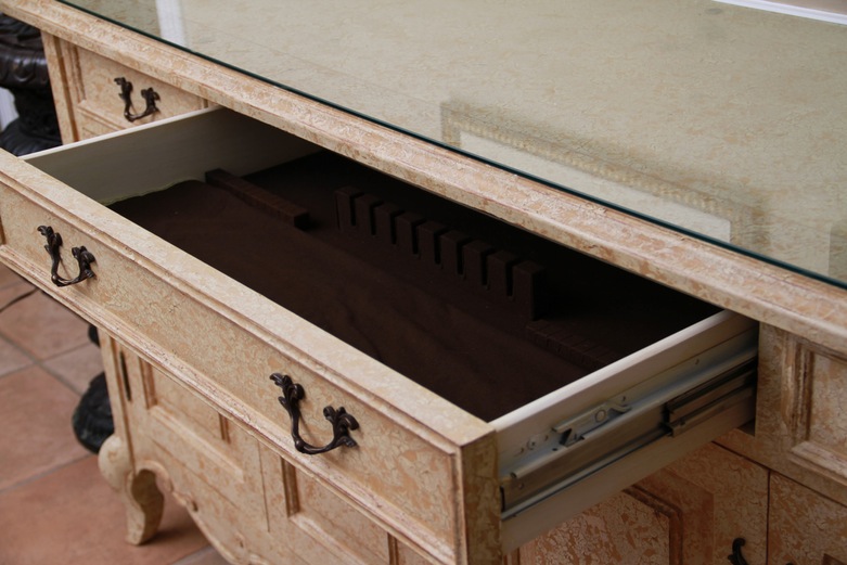 Freemarc Glass Top Buffet