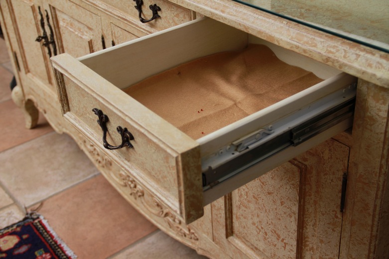 Freemarc Glass Top Buffet