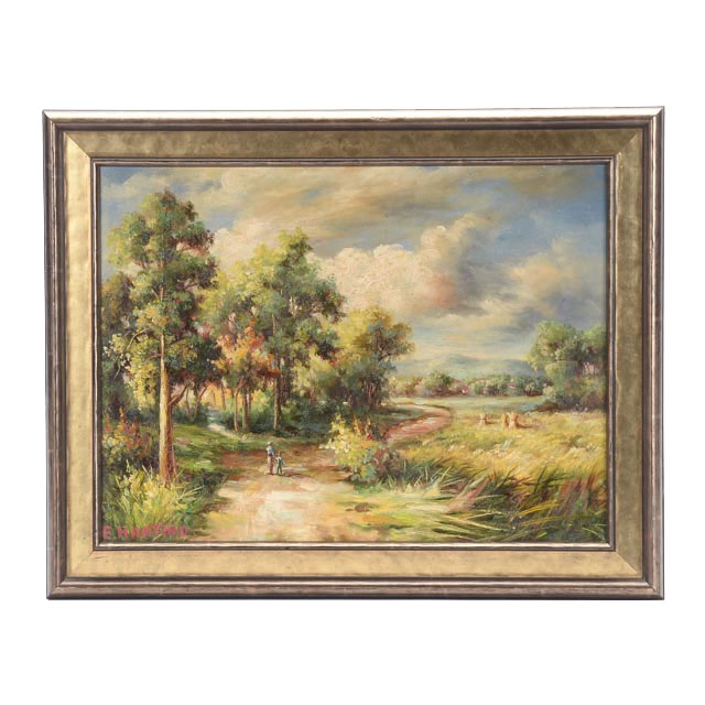 E. Martino Oil Painting on Canvas