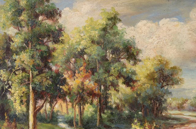 E. Martino Oil Painting on Canvas