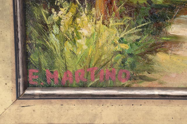 E. Martino Oil Painting on Canvas