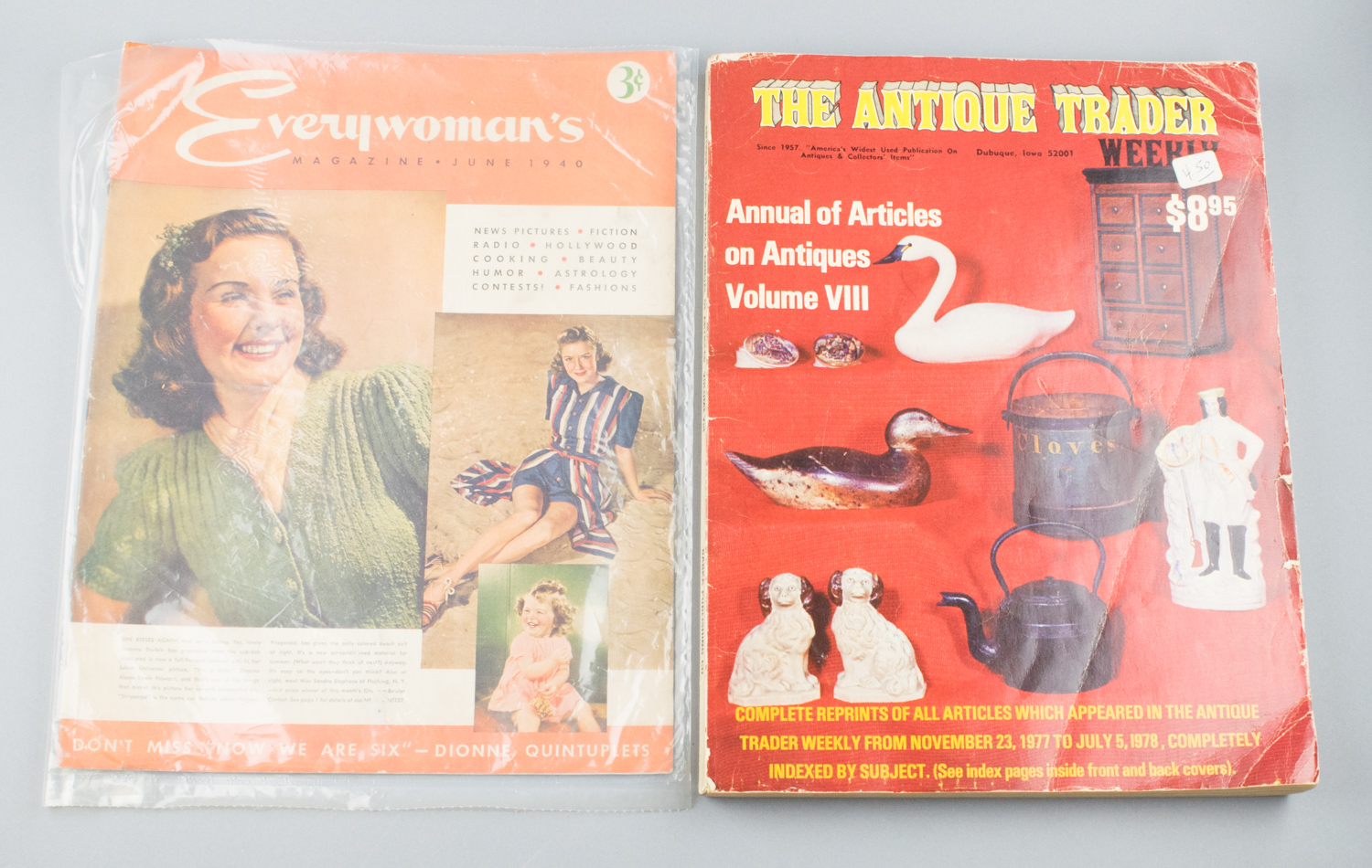 Assortment of Vintage Dionne Quintuplet Ephemera from 1930s-1970s