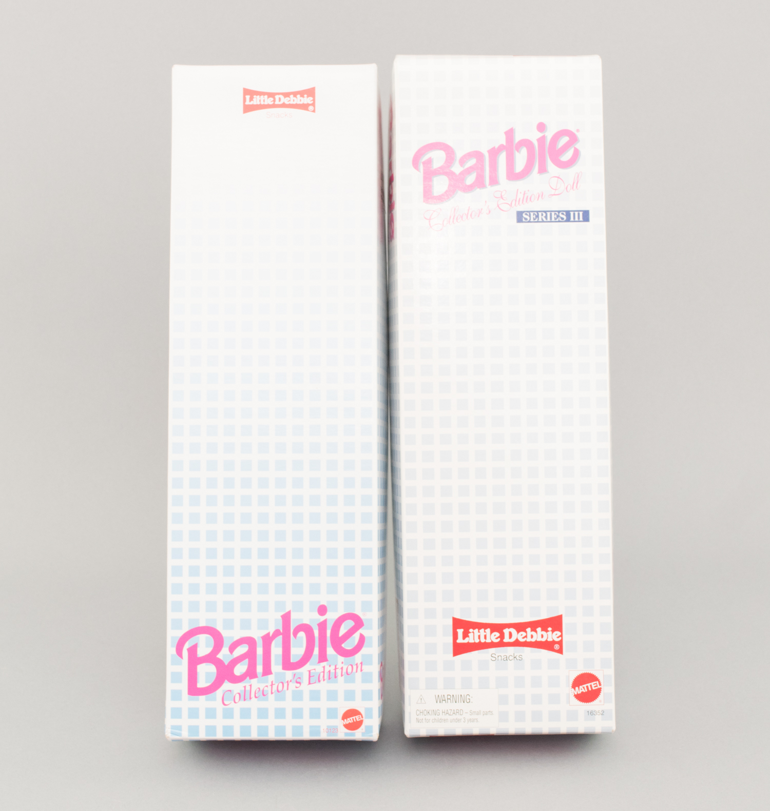 Collectible Barbie Dolls in Boxes including a 1999 Krissy Baby Layette and Little Debbie Dolls