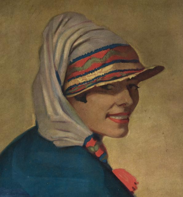 Winold Reiss Vintage Offset Lithograph "Grinny"