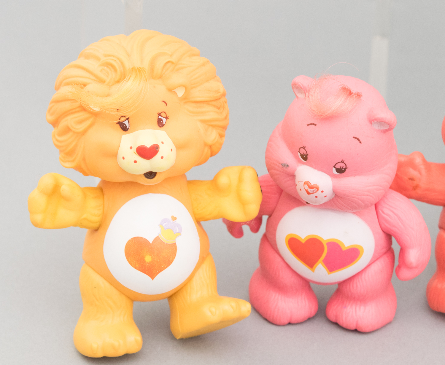 Dozens of Vintage Care Bears Posable Figurines and Cloud Car