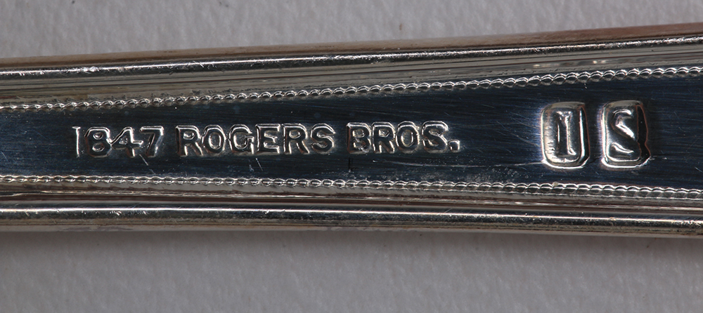 1847 Rogers Bros "Ancestral" Silver Plate Flatware Set
