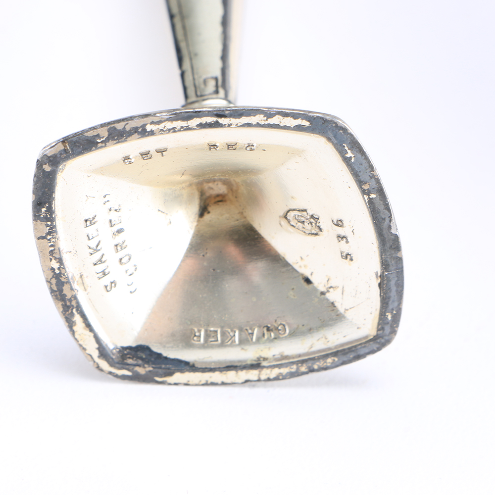 Antique Pewter Astor Poole Salt and Pepper Shakers in the "Cortez" Pattern