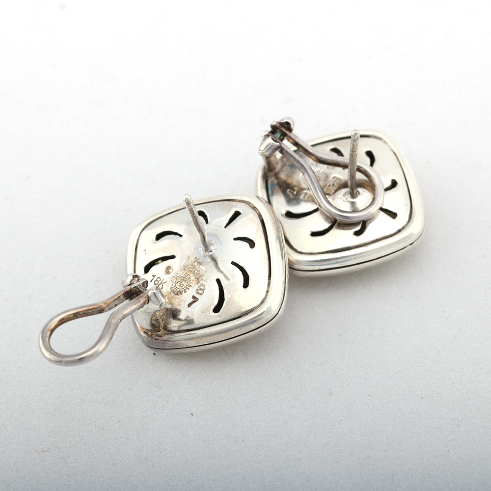 Sterling Silver Stone Demi Parure Including Asch Grossbardt